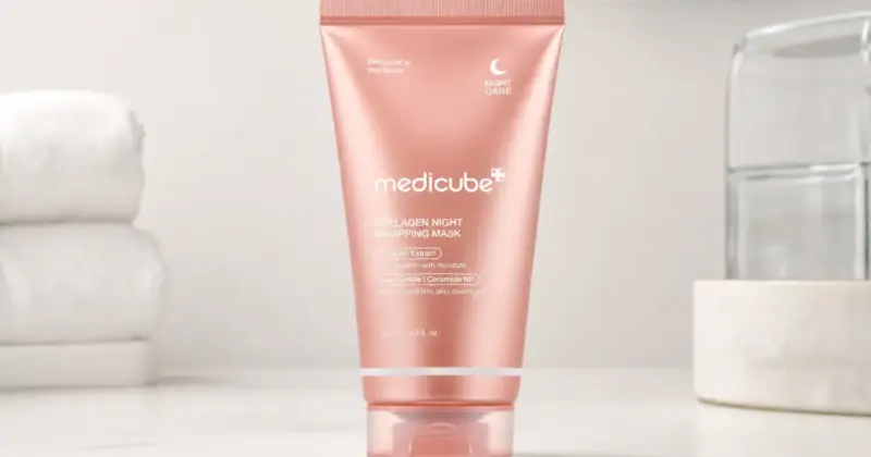 Mascarilla facial de noche Medicube con colágeno: firmeza e hidratación por 11,17 € con un 35% de descuento