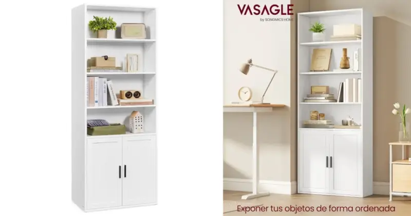 Estantería Vasagle de 6 niveles ajustables: práctica, robusta y con 24% de descuento en Amazon
