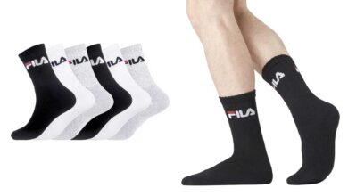 Pack de 6 pares de calcetines deportivos Fila para hombre con 44% de descuento en Amazon