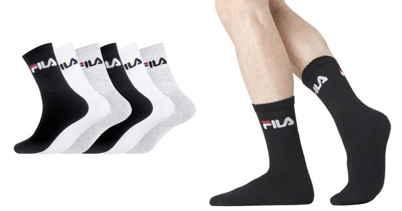 Pack de 6 pares de calcetines deportivos Fila para hombre con 44% de descuento en Amazon