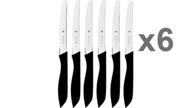 Juego de 6 cuchillos WMF Classic Line con hoja de acero especial y mango ergonómico por 18,90€ con 10% de descuento