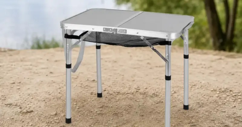 Mesa plegable Aktive: práctica y ligera para camping y picnic con un 29% de descuento