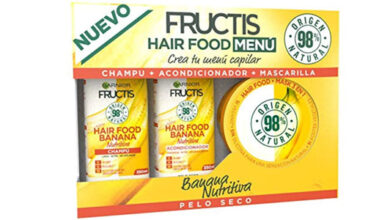 Pack Garnier Fructis Hair Food Banana para Pelo Seco con 46% de Descuento en Amazon