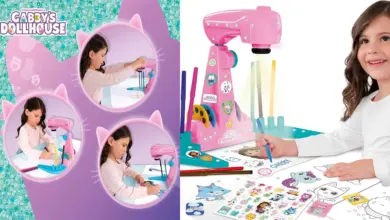 Proyector LED para dibujar de La casa de muñecas de Gabby con accesorios y luz, ahora con 25% de descuento