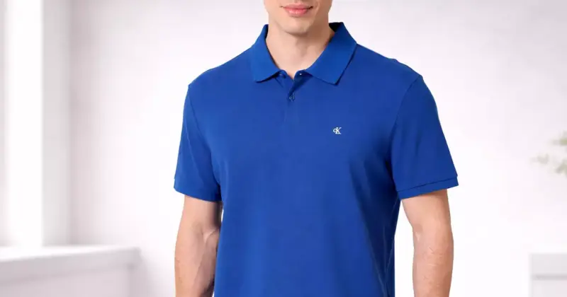 Polo Calvin Klein para hombre con algodón suave y 64% de descuento: básico cómodo y elegante por 25,16 €