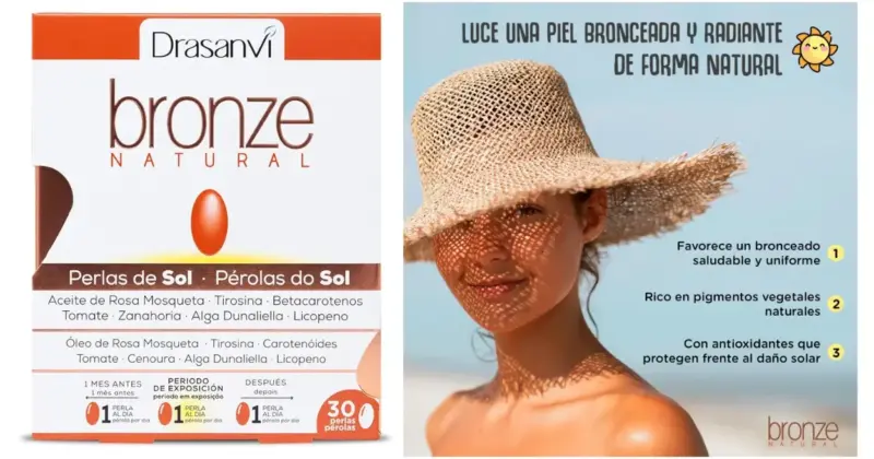 Acelerador de bronceado Drasanvi con betacarotenos y antioxidantes al 51% de descuento por 9,29 €