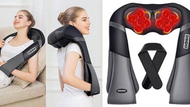 Masajeador Shiatsu Takrink con 3 Niveles de Velocidad por 25,72 €: Alivio Profesional en Casa