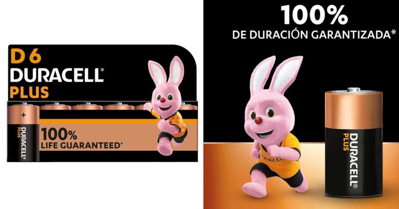 Pack 6 Pilas Duracell Plus D con 27% de descuento: energía duradera y fiable para tus dispositivos