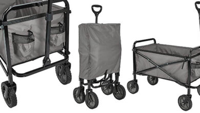Carreta Plegable Amazon Basics con 25% de Descuento por 59,06 €: Ideal para Transporte y Camping