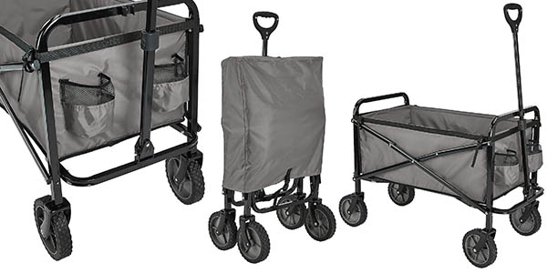 Carreta Plegable Amazon Basics con 25% de Descuento por 59,06 €: Ideal para Transporte y Camping
