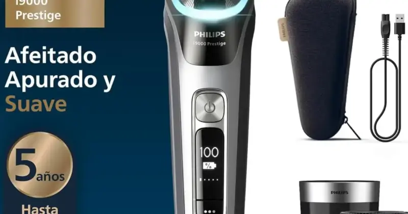 Afeitadora Philips i9000 Prestige XP9205: Afeitado apurado y cómodo con un 36% de descuento