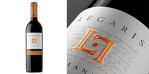 Legaris Crianza DO Ribera del Duero Tempranillo: vino tinto de calidad excepcional por 6,99 € con 61% de descuento