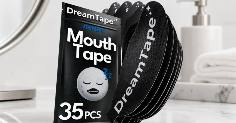Cinta bucal DreamTape: mejora tu respiración y reduce ronquidos con 35 tiras por 5,99 €