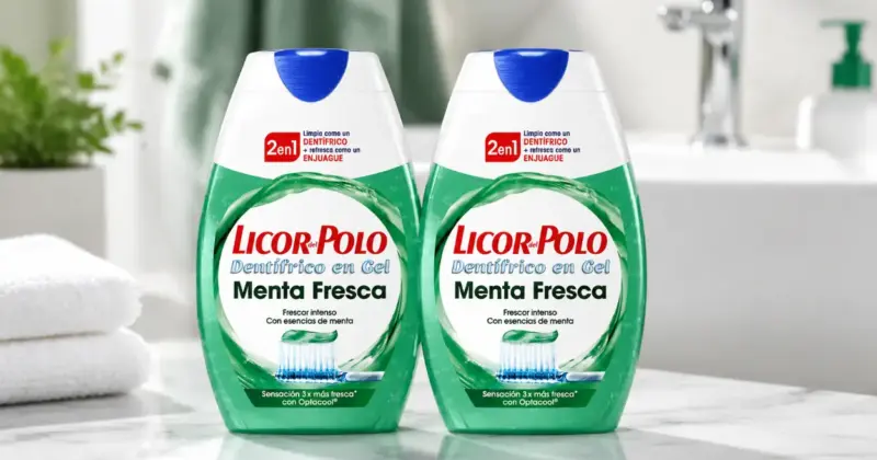 Pack x2 Pasta de Dientes Licor del Polo 2 en 1 Menta Fresca: Limpieza y Frescor por Solo 2,62 € con 33% de Descuento
