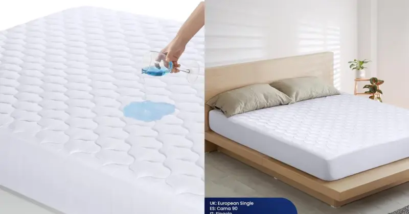 Protector de colchón impermeable Utopia Bedding para cama individual con 22% de descuento