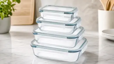 Set de 4 recipientes de borosilicato para horno y microondas con gran descuento