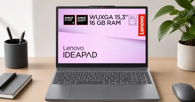 Lenovo IdeaPad Slim 3 Gen 10 con Ryzen 7, 16 GB RAM y 1 TB SSD a 669€ con envío gratis, una potente opción para trabajo y ocio