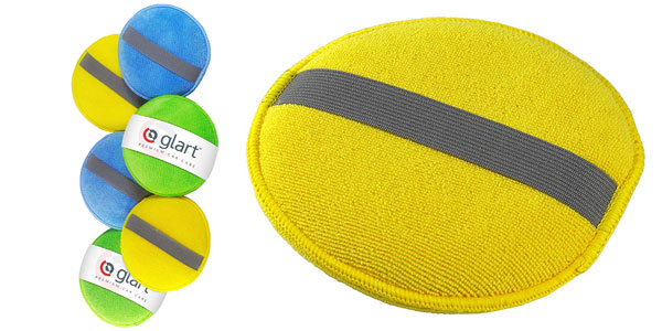 Set de 3 esponjas manopla Glart 43PP para abrillantar tu coche con descuento en Amazon