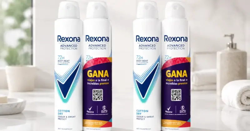 Pack de 4 Desodorantes Rexona Advance Protection Cotton Dry 72H para Mujer con 33% de descuento a solo 7,14 €