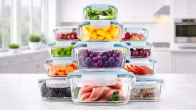 Pack de 12 recipientes de vidrio Kichly con tapa hermética, aptos para microondas y lavavajillas, al mejor precio en Amazon
