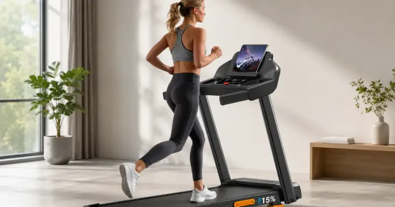 Cinta de correr plegable Lontek con inclinación de hasta 40% por 161,49€ con un 33% de descuento