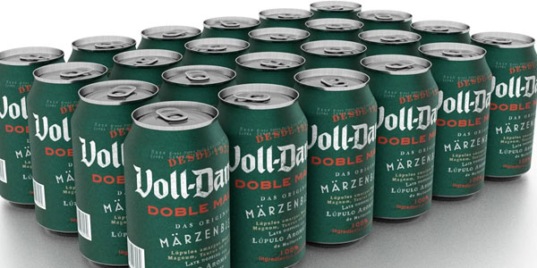 Pack 24 cervezas Voll-Damm Doble Malta: sabor intenso con un 35% de descuento a 15,49 €