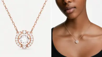 Collar Swarovski Sparkling Dance en oro rosa con un 50% de descuento en Amazon