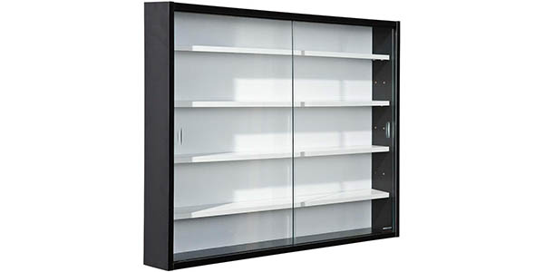 Vitrina de cristal Inter Link para coleccionismo con puertas correderas por 43,99 € y envío gratis