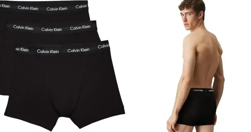 Pack de 3 bóxers Calvin Klein Trunk con un 33% de descuento, calidad y confort a buen precio