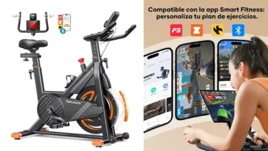 Bicicleta estática Toputure 2025: entrenamiento silencioso y conectado con un 44% de descuento