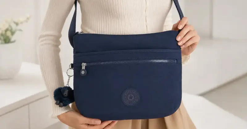 Bolso bandolera Kipling Arto mediano con múltiples bolsillos por 29,89€: ligereza y orden al mejor precio
