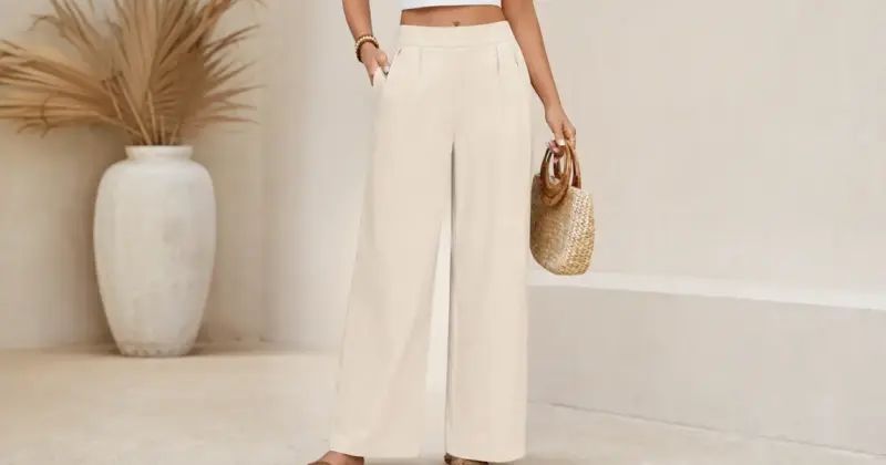 Pantalones Pasuda de algodón y lino para mujer: frescura y comodidad a mitad de precio