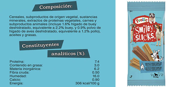 Frolic Smiley Sticks Dentales para Perros: Higiene Bucal y Sabor Irresistible con 16% de Descuento