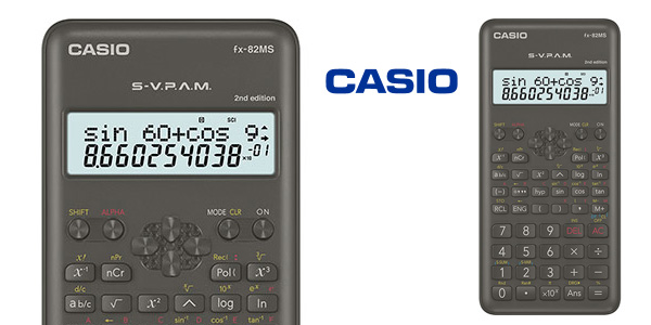 Calculadora Científica Casio FX-82MS-2-S-ET-B con 240 Funciones y 39% de Descuento
