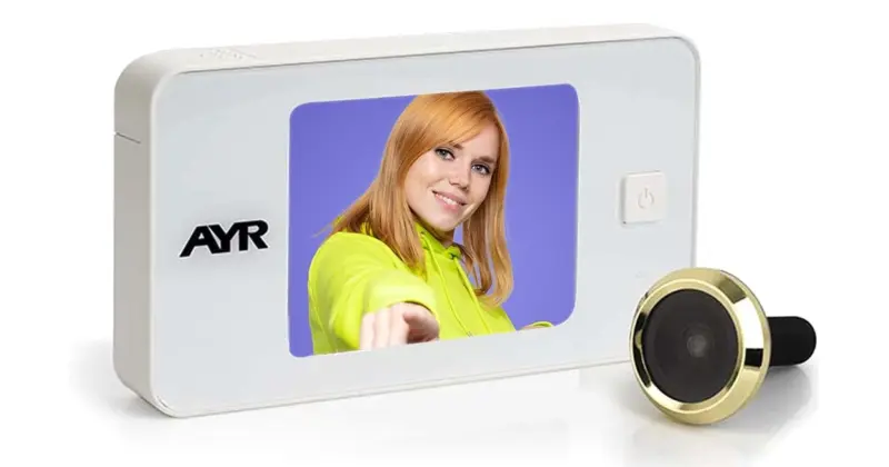 Mirilla digital AYR 752 con visión clara y descuento del 36%, ideal para mejorar la seguridad en casa