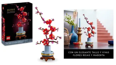 LEGO Botanicals Flor de Ciruelo: Decoración con estilo y montaje relajante por 27,59 € con descuento