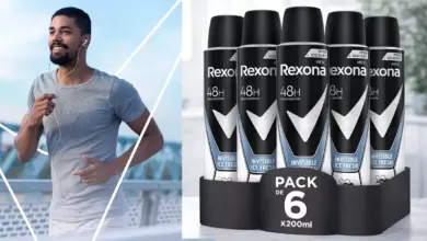 Pack de 6 desodorantes Rexona Invisible Ice Fresh para hombre con 33% de descuento a solo 11,99 €
