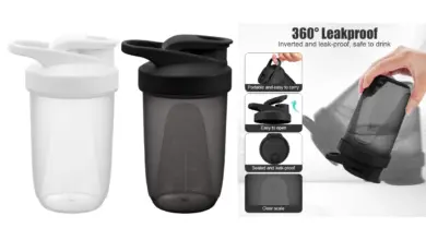 Pack de 2 botellas mezcladoras Alaroo con bola agitadora por menos de 9 € para batidos sin grumos