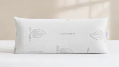 Almohada viscoelástica Todocama Aloe Vera 90 cm con doble funda lavable a precio rebajado