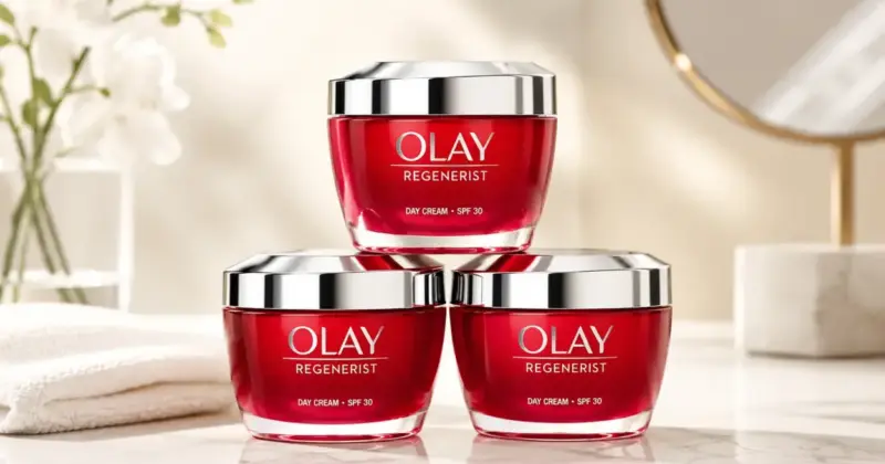 Pack 3 Crema facial de día Olay Regenerist con SPF 30 y niacinamida al 50% de descuento