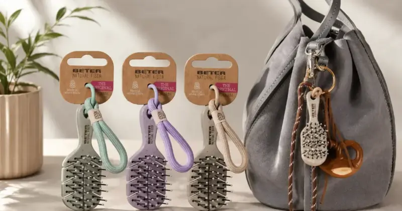 Pack de 3 mini cepillos Beter Charm Natural Fiber a sólo 3,95 € con un 64% de descuento