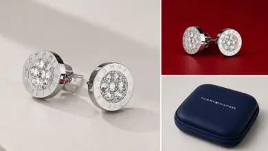 Pendientes de botón Tommy Hilfiger con cristales: elegancia sutil con un 26% de descuento