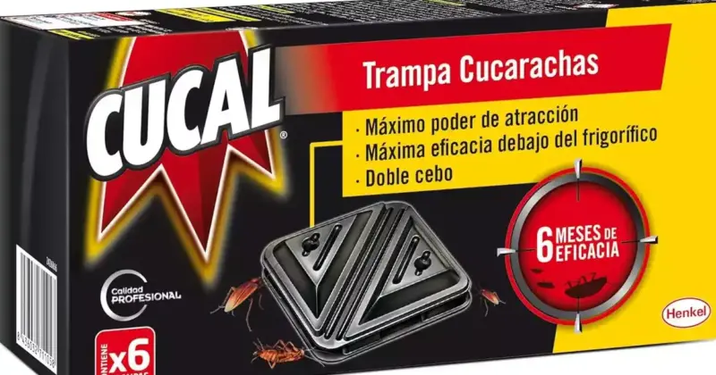 Pack de 6 trampas Cucal para cucarachas con doble cebo a 4,91 € con un 31% de descuento