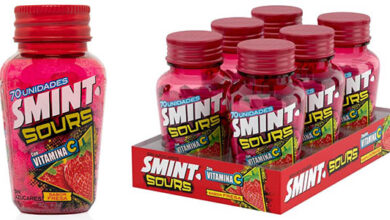 Pack 6 botes de caramelos Smint Sours Fresa sin azúcar con un 39% de descuento por 10,75 €