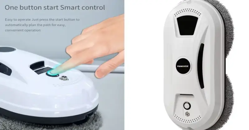 Robot limpiador de ventanas Panavox con control inteligente y gran descuento del 74%