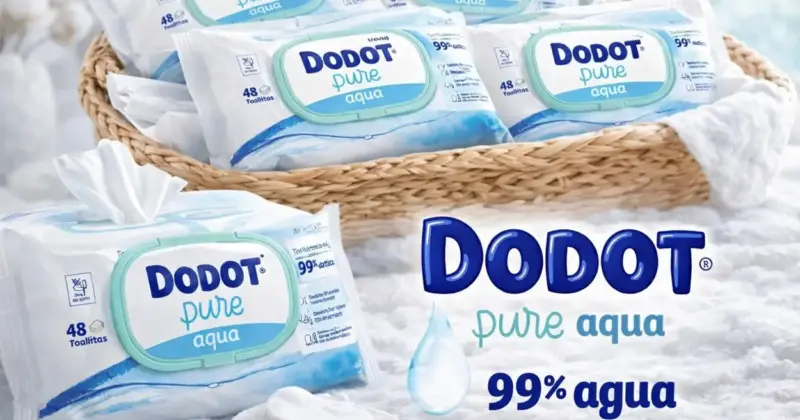 Pack x18 Toallitas Dodot Aqua Pure para bebé: limpieza suave con gran descuento