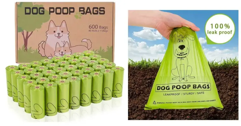 Pack de 600 bolsas biodegradables AiTodos para perros con 15% de descuento en Amazon