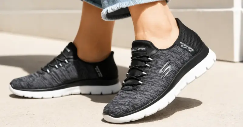 Zapatillas Skechers Slip-Ins Summits Dazzling Haze para mujer: Comodidad rápida con un 48% de descuento