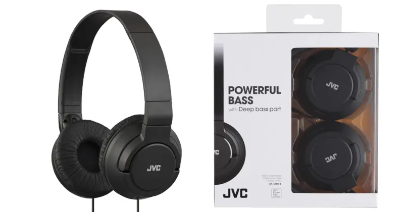 Auriculares JVC HA-S180-B-E: sonido con graves profundos y diseño cómodo por 11,04 €