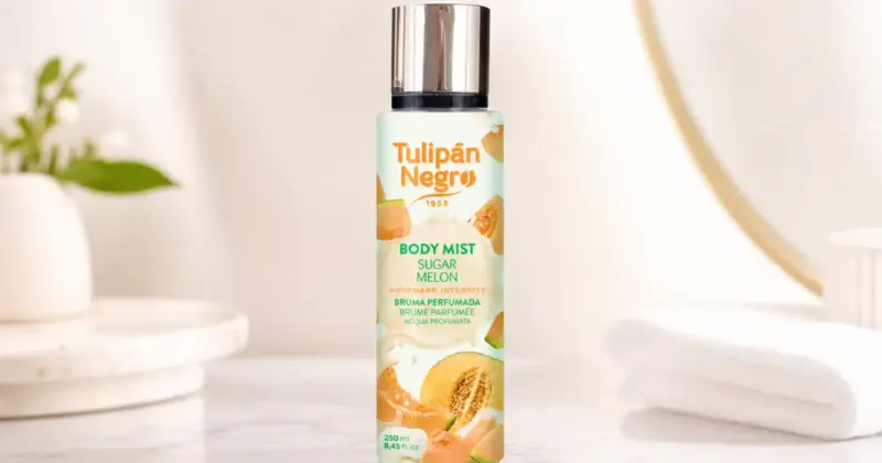 Bruma corporal Tulipán Negro Sugar Melon: Fragancia fresca y dulce con un 27% de descuento por 2,57 €